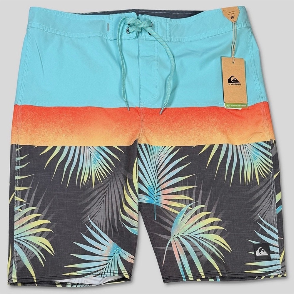 Quiksilver Surfsilk Panel Board Shorts - NWT Mens 38 Multicolor - #49549-K3